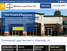 Tablet Screenshot of marberrylawfirm.com